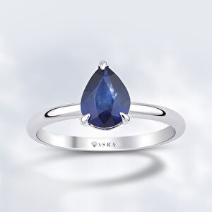 1.35 Karat Damla Safir Yüzük