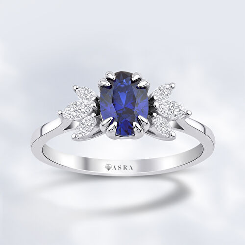 1.37 Karat Topaz Safir Yüzük