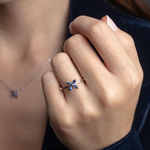 0.39 Karat Safir Yüzük